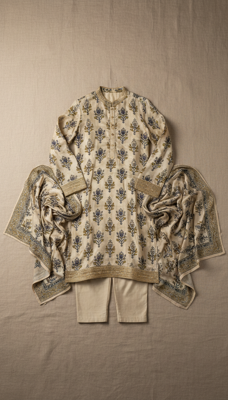 Silk Kurta Set